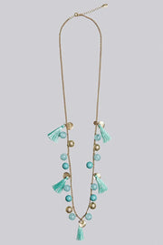 Louche Laura Tassel And Bead Necklace - Gold