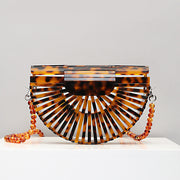Round Acrylic Cross Body Bag Summer Mini Girls Lady Handbags