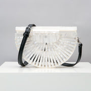 Round Acrylic Cross Body Bag Summer Mini Girls Lady Handbags