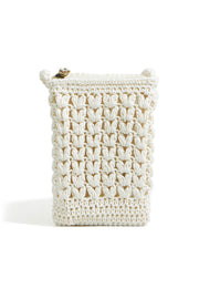 Yumi Ivory Crochet Small Cross Body