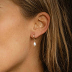 Freshwater Pearl Hoop Earrings