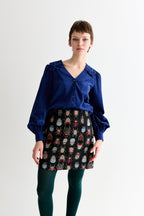 Aubin Beetlejuice Jacquard A-Line Mini Skirt