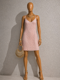 Robe d'été rose pâle vintage des années 90