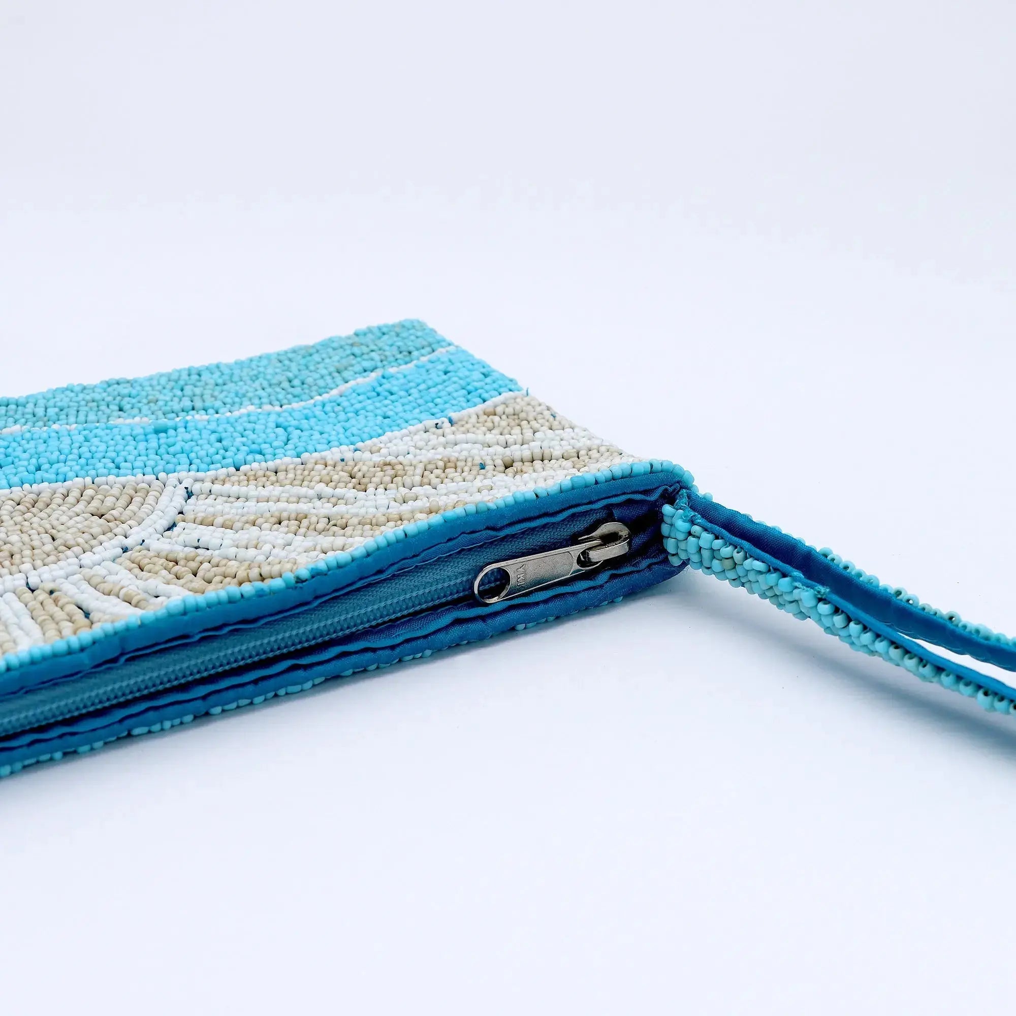 Large Sunrise Beaded Pouch