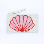 Large Shell Beaded Pouch