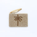 Small Palm Tree Beaded Pouch