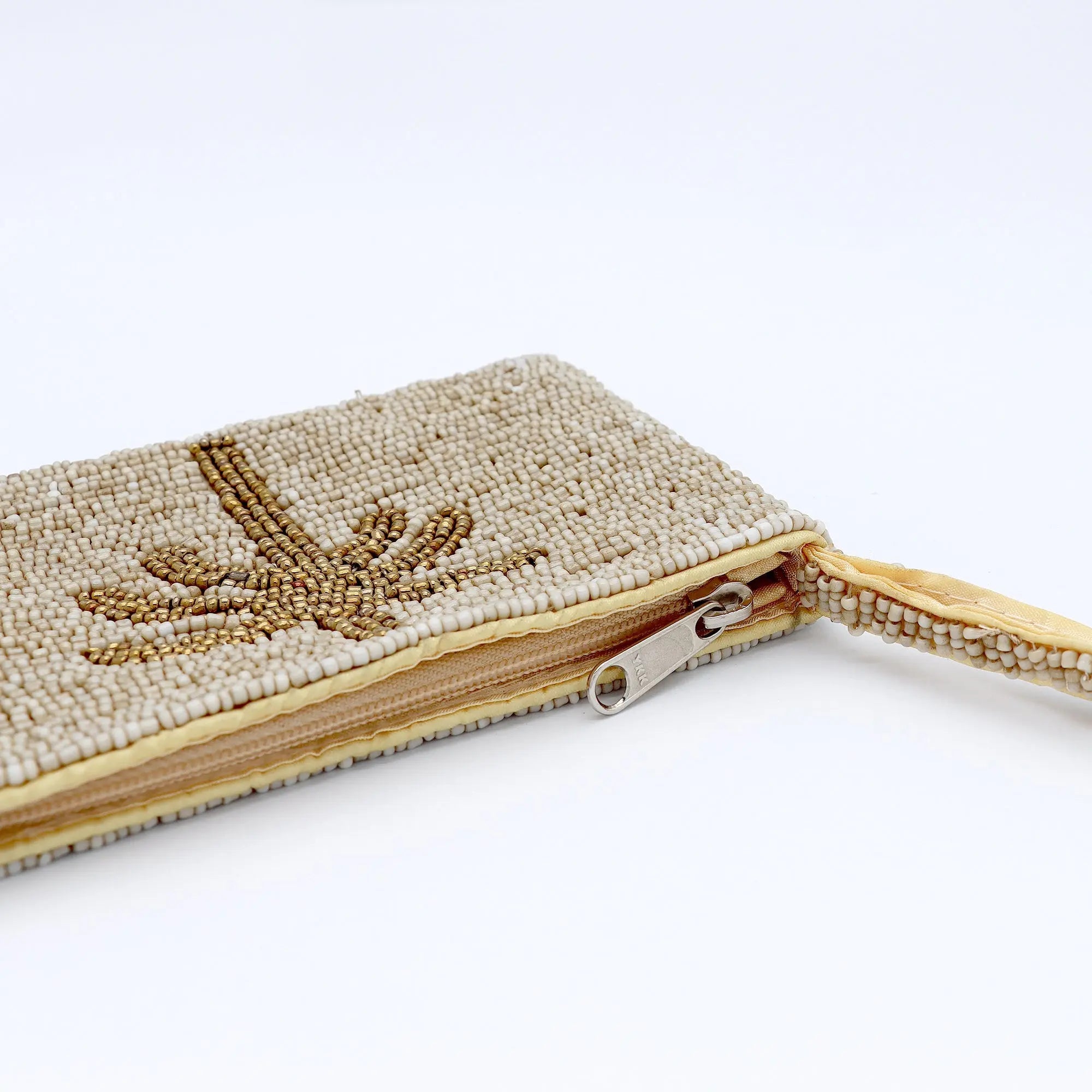 Small Palm Tree Beaded Pouch