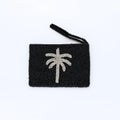 Small Palm Tree Beaded Pouch