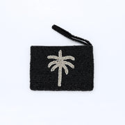 Small Palm Tree Beaded Pouch