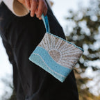 Small Sunrise Beaded Pouch