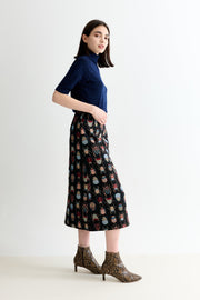 Buffy Beetlejuice Jacquard Midi Skirt – Multicoloured