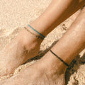 Coconut Wood Beach Anklet Set