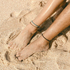 Coconut Wood Beach Anklet Set