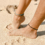 Coconut Wood Beach Anklet Set