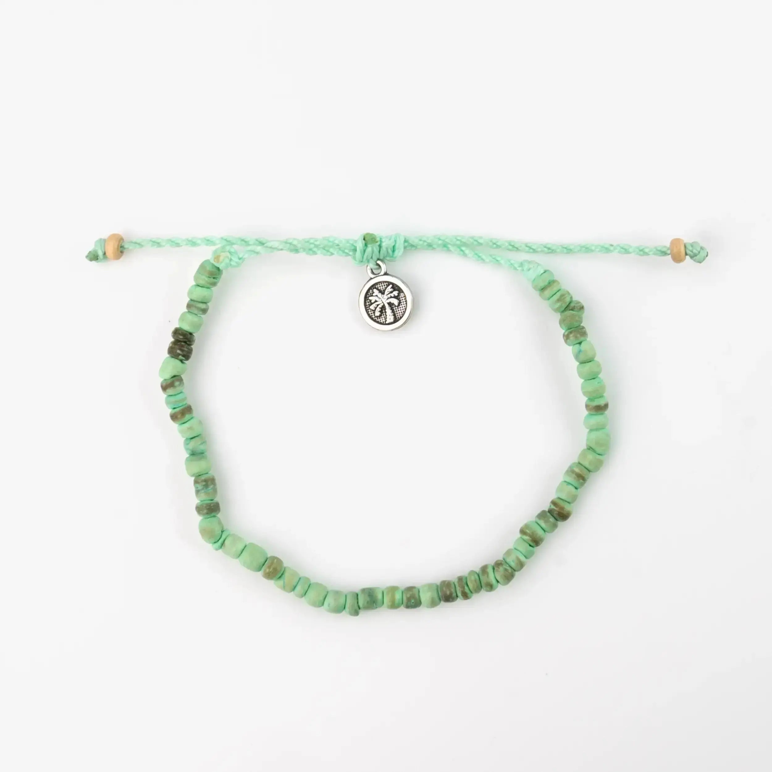 Coconut Wood Beach Anklet Set