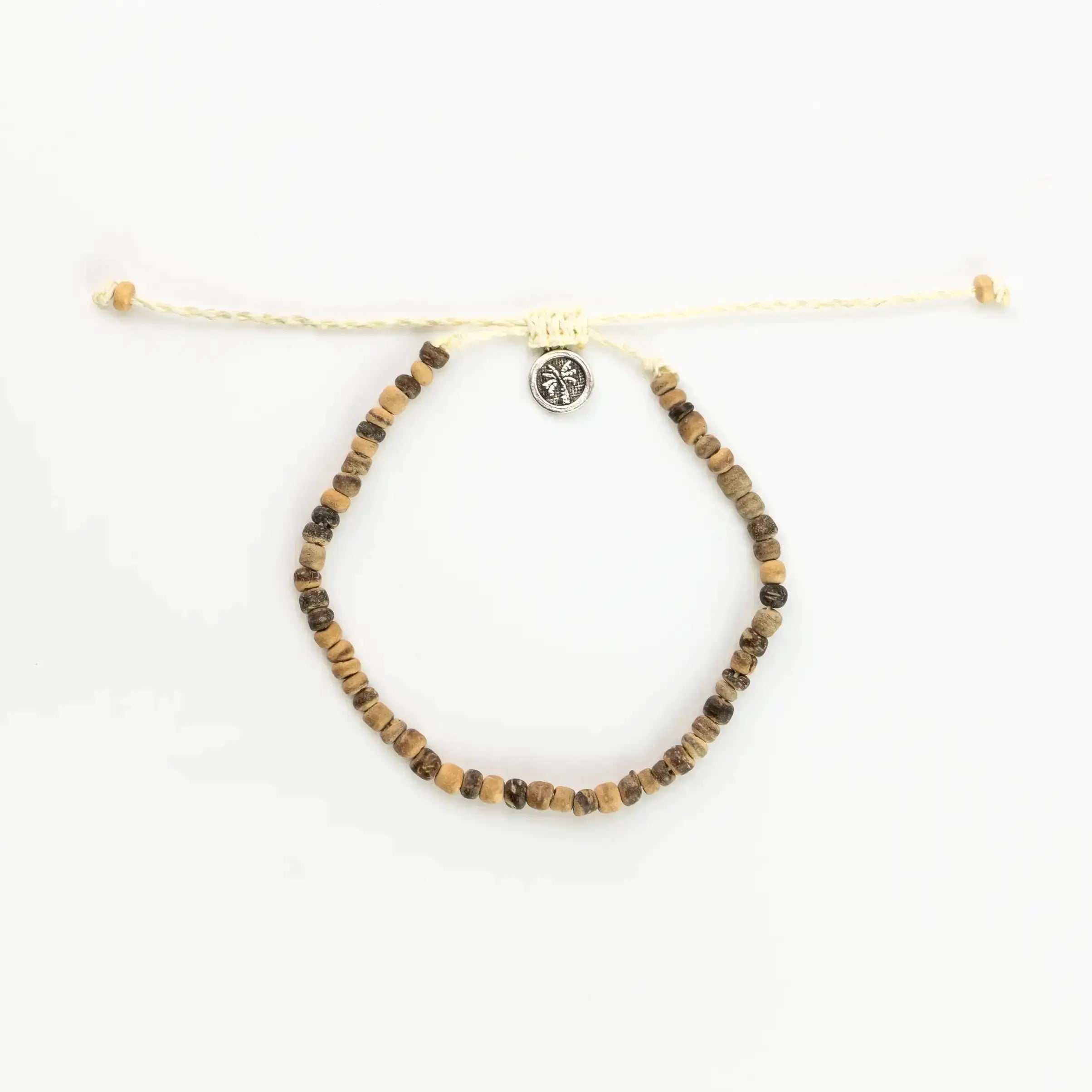 Coconut Wood Beach Anklet Set