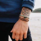 Coconut Wood Beaded Beach Bracelet