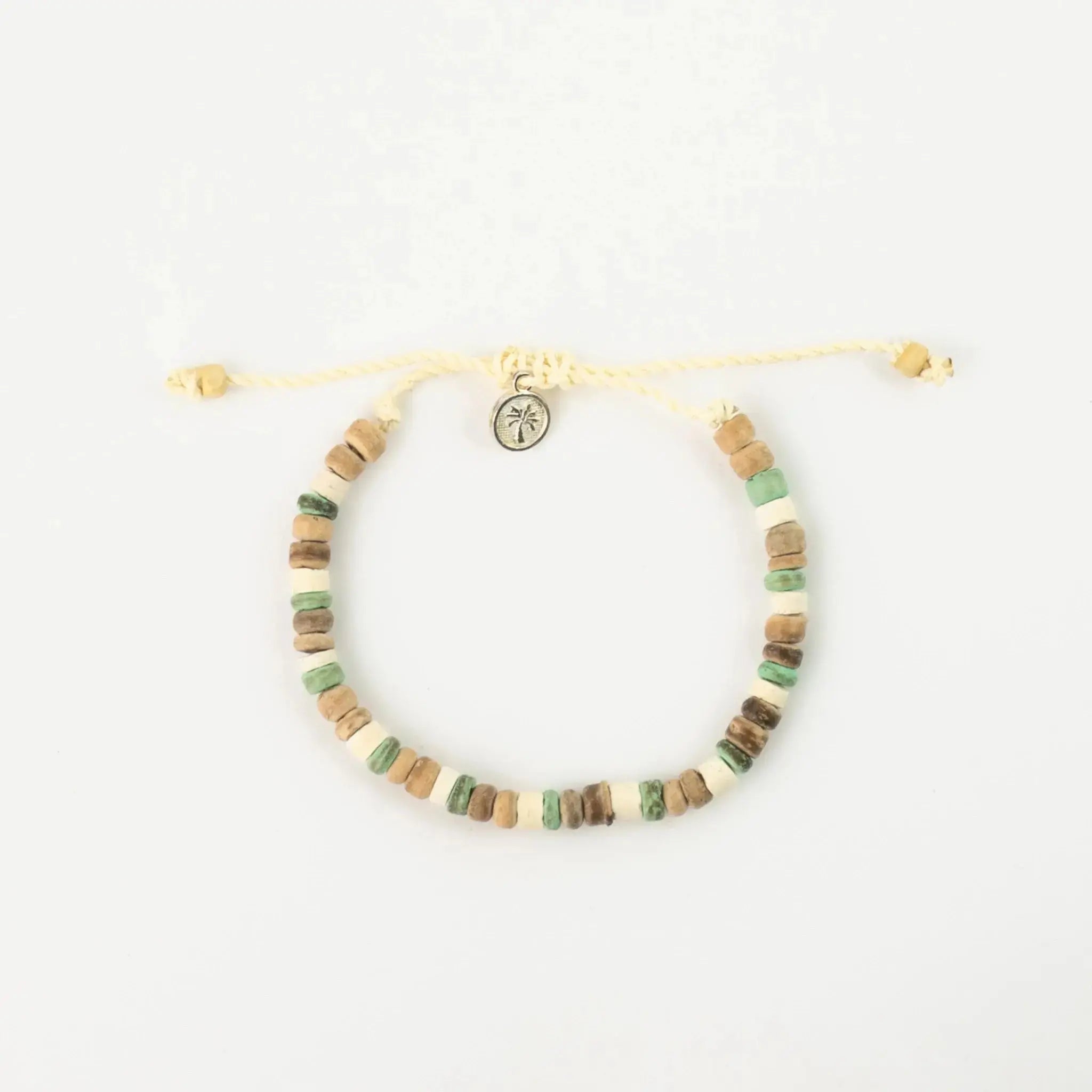 Laut Turquoise & Wood Beaded Bracelet