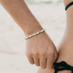 Laut Turquoise & Wood Beaded Bracelet
