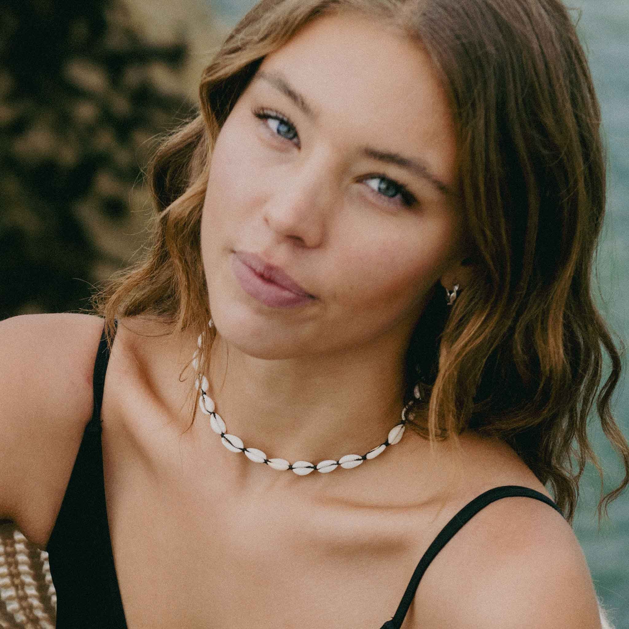 Livadi Cowrie Shell Choker Necklace