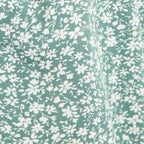 Louche Cathleen Micro Blossom Print Mini Tea Dress In Green