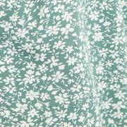 Louche Cathleen Micro Blossom Print Mini Tea Dress In Green
