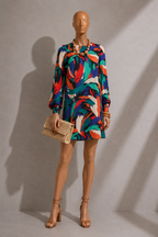 Didee Hofmann Print Long Sleeve Mini Dress