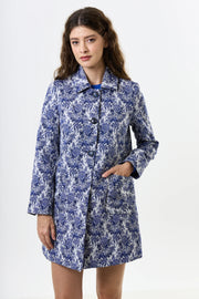 Dryden Wedgewood Jacquard Short Coat