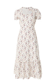 Elois Regency Print Empire Waist Midaxi Dress