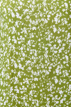 Inesa Negative Floral Print Short Sleeve Midi Shirtdress - Green