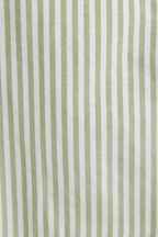 Babette Sail Stripe Shirred Bodice Midi Dress Green
