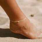 Giada Cinta Pearl Beaded Surf Anklet