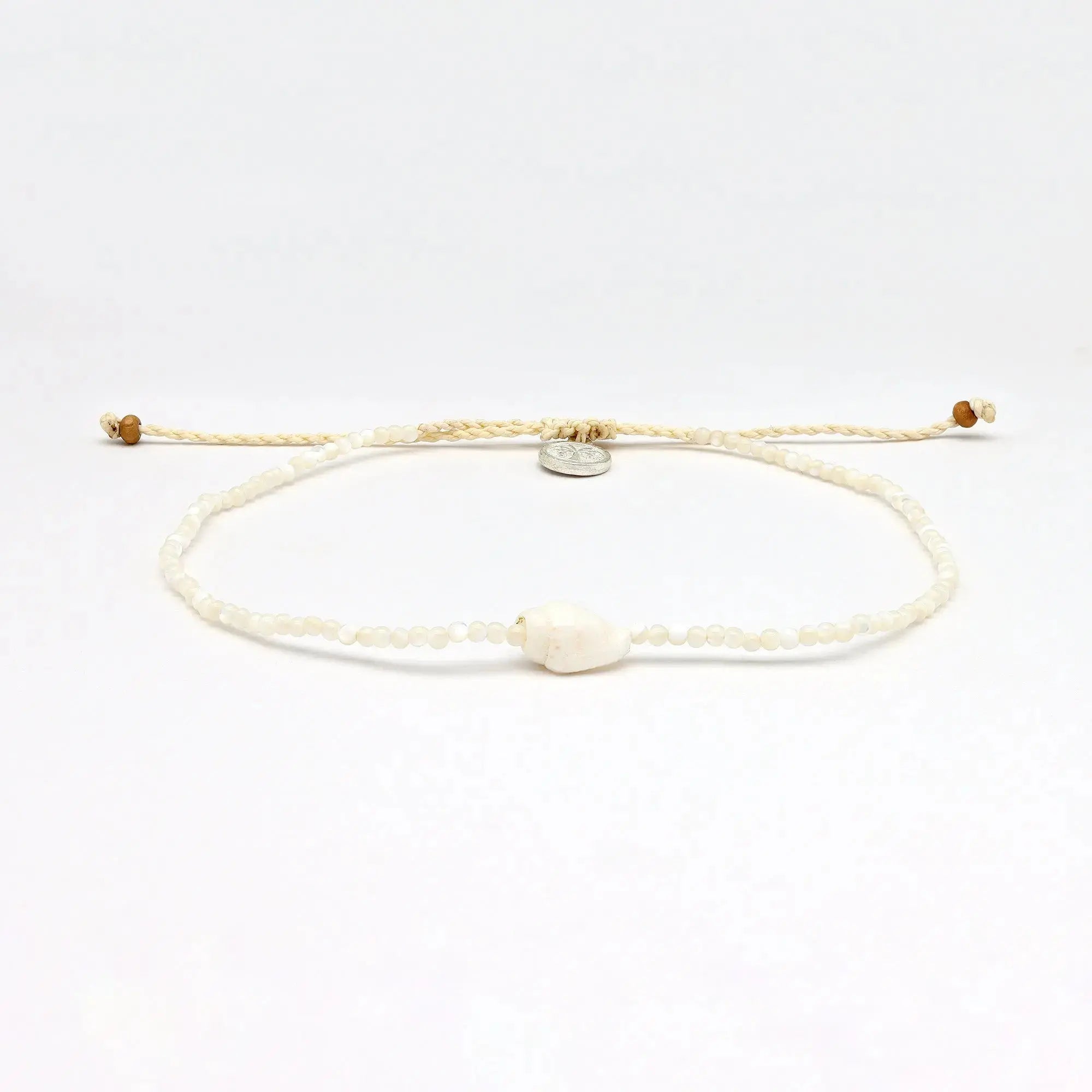 Giada Melati Shell Beaded Anklet