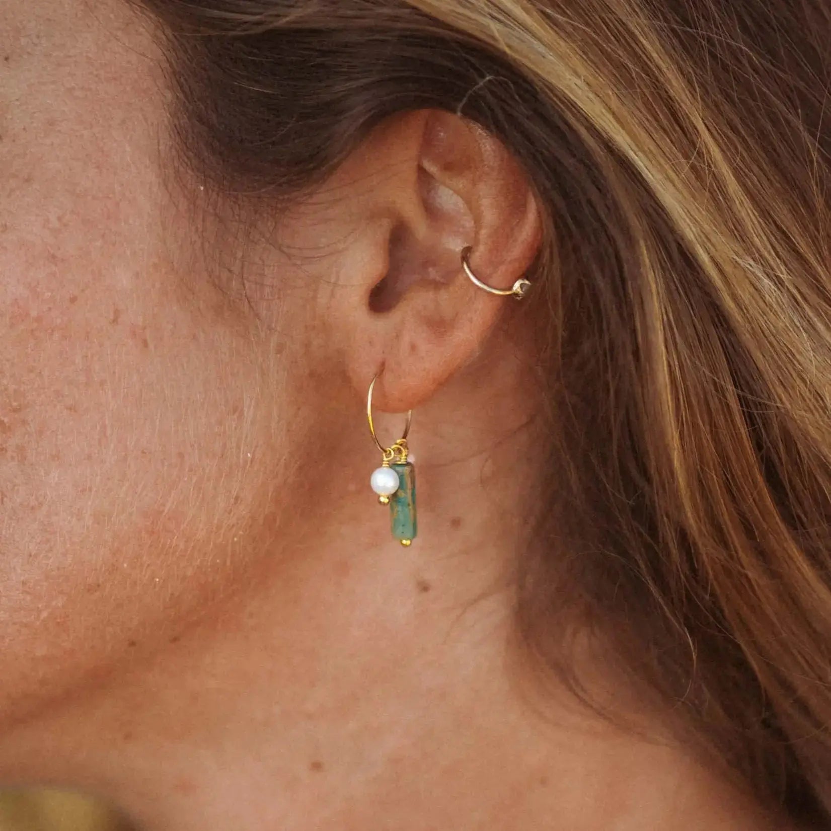 Giada Sugati Beaded Hoop Earrings
