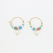 Giada Pecahan Wire Hoop Earrings