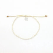 Ka'anapali Frosted Glass Beaded Anklet Set