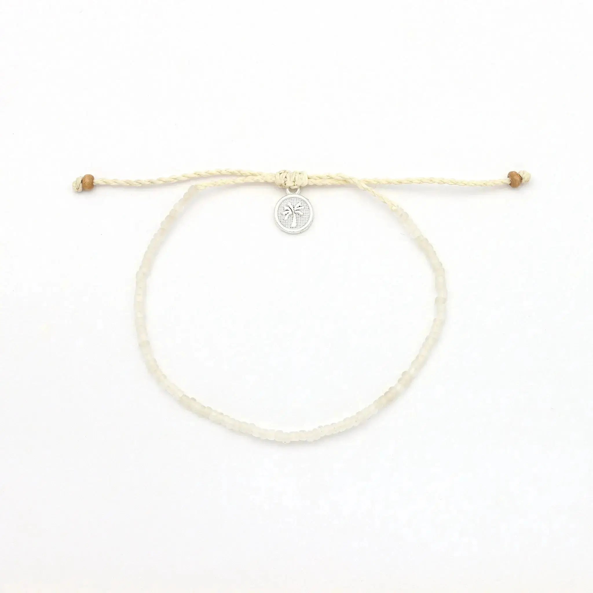 Ka'anapali Frosted Glass Beaded Anklet Set