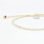 Ka'anapali Frosted Glass Beaded Anklet Set