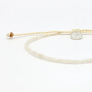 Ka'anapali Frosted Glass Beaded Anklet Set