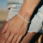Ka'anapali Frosted Glass Beaded Bracelet Set