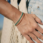Ka'anapali Frosted Glass Beaded Bracelet Set