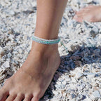 Marley Glass Beaded Anklet Set