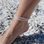 Marley Glass Beaded Anklet Set