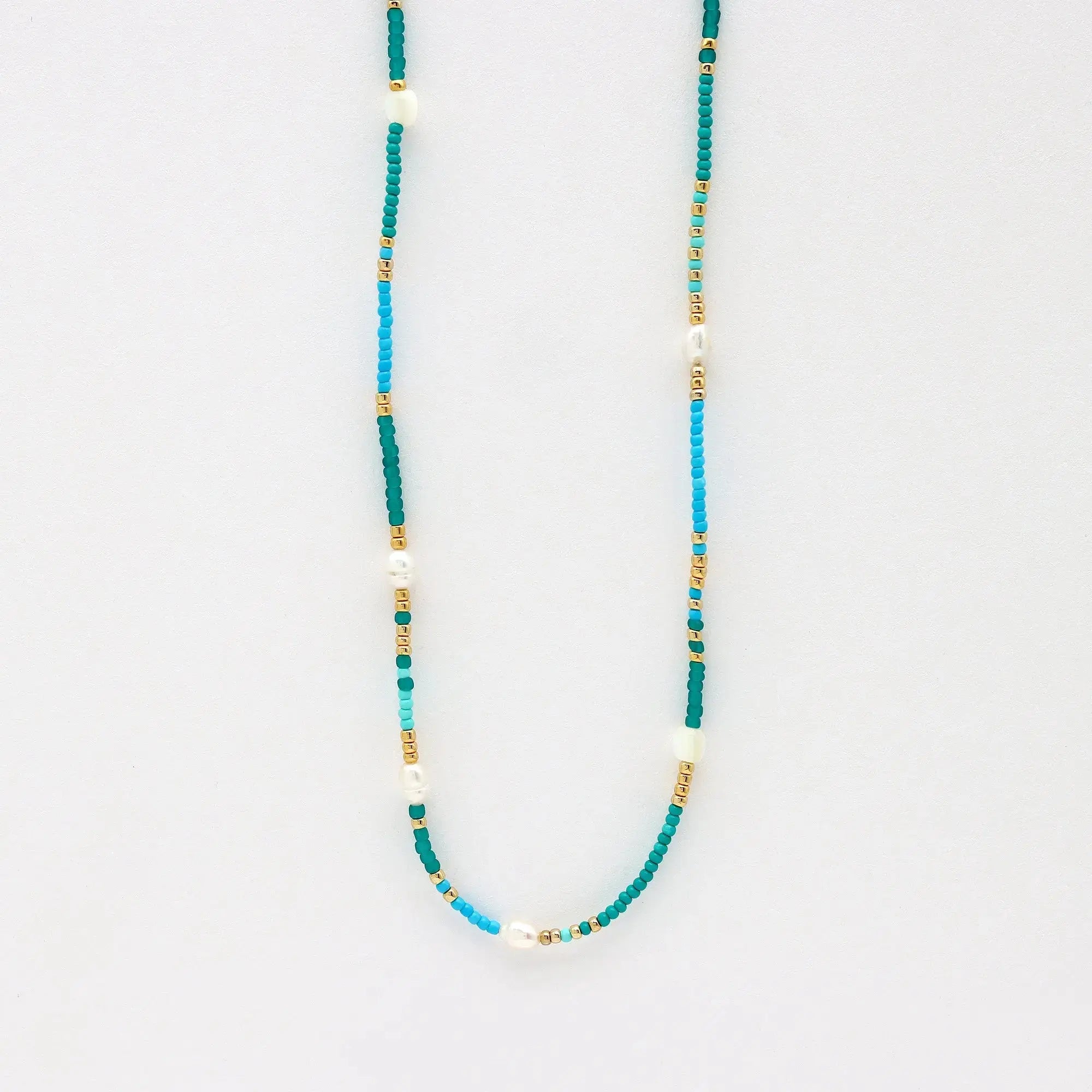 Giada Cinta Pearl Beaded Surf Necklace