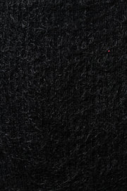 Isaac Eyelash V-Neck Tank Top - Black