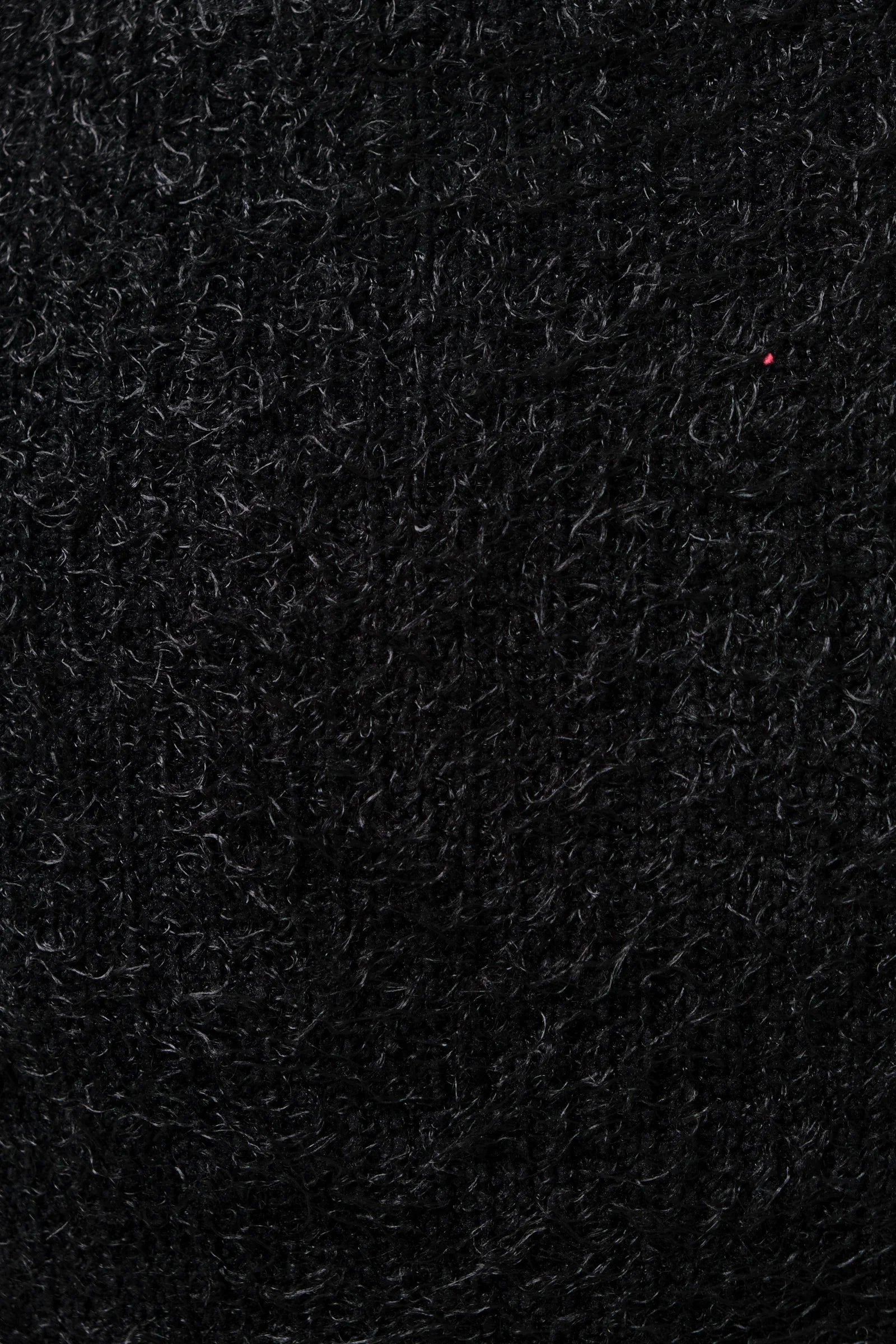 Isaac Eyelash V-Neck Tank Top - Black