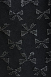 Belita Bow Black Jacquard Midi Skirt