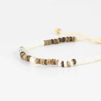 Kauai Puka Shell, Wood & Pearl Anklet