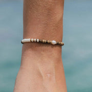 Kauai Puka Shell & Pearl Bracelet