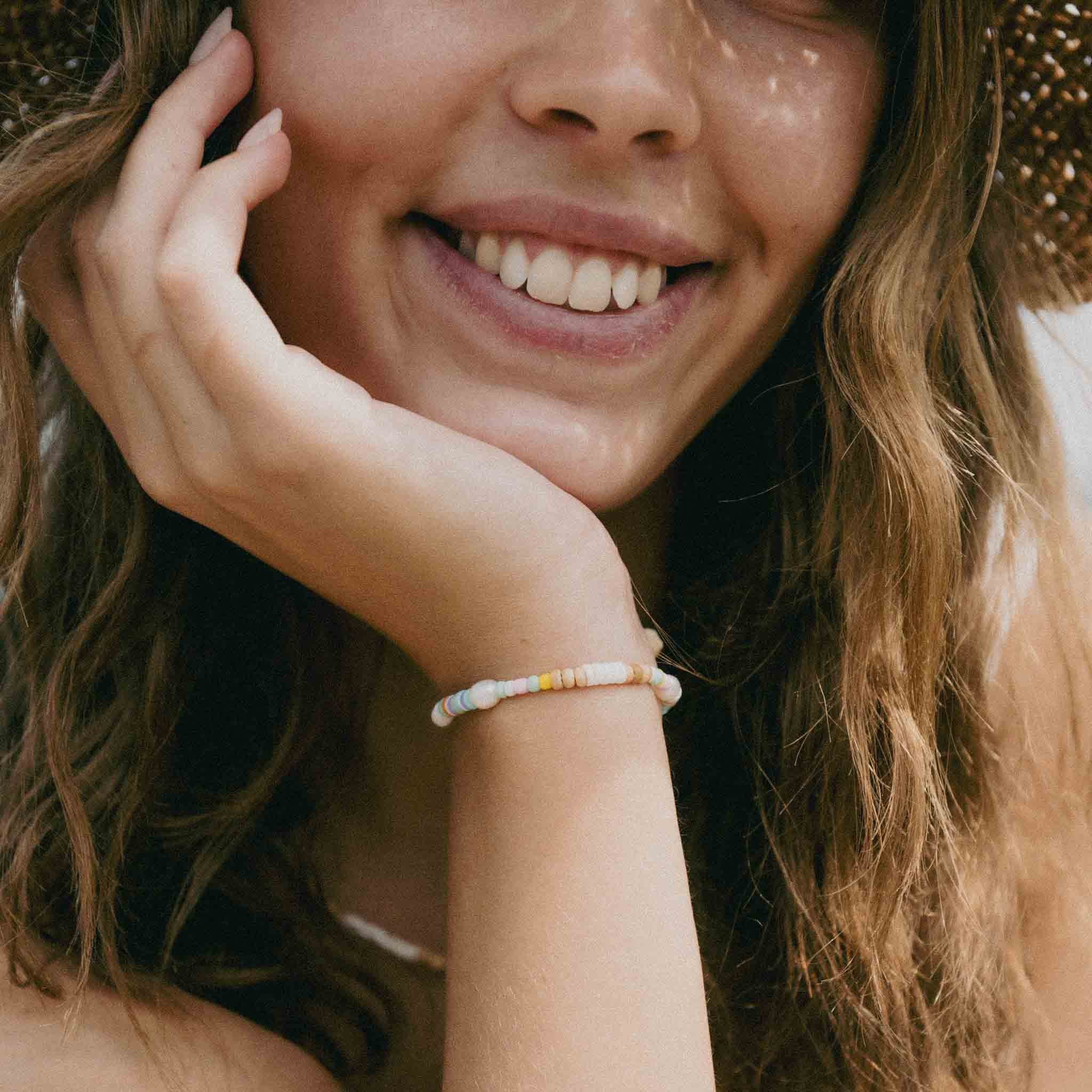Mentawai Islands Surfer Pearl Bracelet
